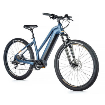 EBIKE - MTB LEADER FOX 29'' SWAN 2023 "For lady" Matt blue - 9 Speed - BAFANG CENTRAL ENGINE M300 36V 80Nm BATTERY 15Ah (Frame 20'' - H. 52cm - Size L - RIDER'S HEIGHT 178cm > 185cm) 8592826035783