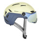 CASQUE VELO ADULTE MAVIC SPEEDCITY CREME/BLEU VISIERE INTEGREE TAILLE 51-56 REGLAGE MOLETTE 370GRS - HOMOLOGUE - 0080694753505