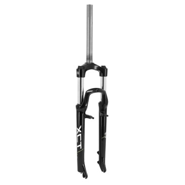 FOURCHE VTT 29" SUNTOUR XCT V3 MLO ALU NOIR 100mm POUR FREIN A DISQUE ET V-BRAKE PIVOT LISSE 1"1/8-28,6 EXTERIEUR 3700948294741