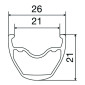 ROUE VTT DISQUE BLOCAGE 27.5" MAVIC CROSSRIDE ARRIERE 10/11V DISQUE 6 TROUS JANTE 584-21 0887850771799