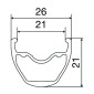 ROUE VTT DISQUE BLOCAGE 29" MAVIC CROSSRIDE ARRIERE 10/11V DISQUE 6 TROUS JANTE 622-21 0887850771805