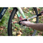 POMPE MINI ROUTE/GRAVEL ZEFAL GRAVEL MINI ALU NOIR 5.5BARS L180mm VP/VS PNEU SECTION 35-47 105g AVEC CLIPS FIXATION 3420586601144