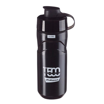 BIDON ISOTHERM POLISPORT T500 2 EN 1 4H HOT-COLD NOIR 500ml OU STANDARD 650ml AVEC BOUCHON PROPRE 5604415106750