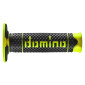 REVETEMENT POIGNEE DOMINO MOTO OFF ROAD A260 NOIR/JAUNE FLUO CLOSED END 120mm (PAIRE) 8033900035270