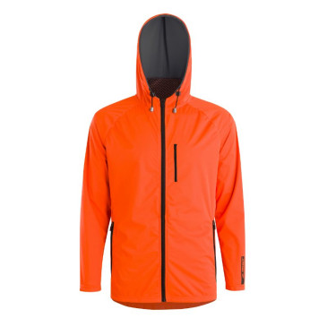 VESTE DE PLUIE ADULTE GIST GIACCA WATERPROOF 15 MICRON AVEC CAPUCHE ORANGE S -5276 8013271344690