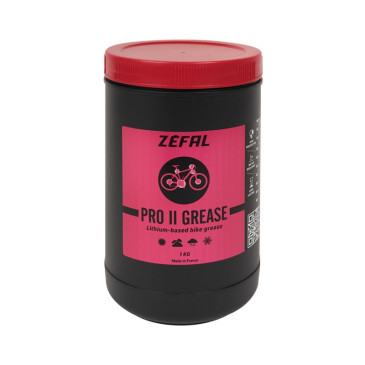 GRAISSE VELO ZEFAL PRO II GREASE ROSE POUR ROULEMENT/MOYEU/BOITIER/TIGE DE SELLE (POT 1 L) 3420586601526