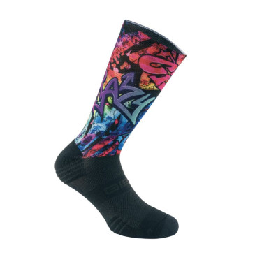 CHAUSSETTES/SOCQUETTES ETE GIST NOIR COVERING GRAPHITY NOIR ET DESIGN MUTICOLOR 43/47 ECOLOGIQUE - HAUTEUR 22 cm (PAIRE) -5868 8013271339214