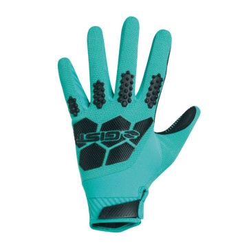 GANTS VELO VTT LONG GIST ARMOR BLEU TURQUOISE L (PAIRE SUR CARTE) COMPATIBLE ECRAN TACTILE -5555 8013271336114