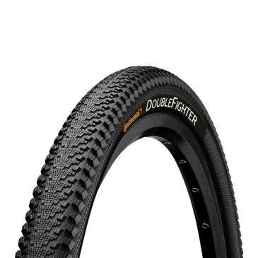 TYRE FOR TREKKING BIKE 700 X 35 CONTINENTAL DOUBLE FIGHTER BLACK-RIGID- (37-622) 4019238601671