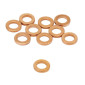 DRAIN PLUG GASKET - BRASS - Ø 5 x 9 x 1,50 mm (10 PARTS IN BLISTER PACK) -ARTEIN- 8434579068666