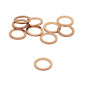 DRAIN PLUG GASKET - BRASS - Ø 14 x 20 x 1,50 mm (10 PARTS IN BLISTER PACK) -ARTEIN- 8434579068819