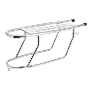 LUGGAGE RACK WITH PANNIERS RACK FOR MOPED PEUGEOT 103 MVL, VOGUE- CHROME -SELECTION P2R- 3701213433537