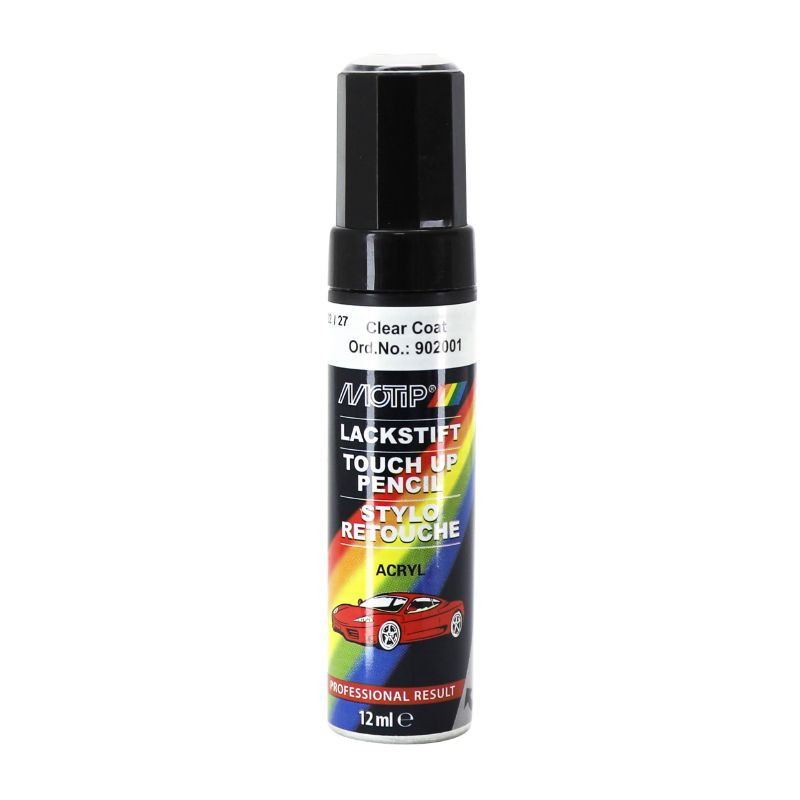 STYLO DE RETOUCHE PEINTURE MOTIP VERNIS TRANSPARENT BRILLANT 12 ml ...