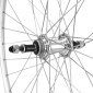 ROUE ROUTE PATIN 700 ELAN CFX ARGENT AVEC ECROUS ARRIERE MOYEU ALU ROUE LIBRE 7/6V 36 RAYONS GALVA JANTE 13C 3660429011338