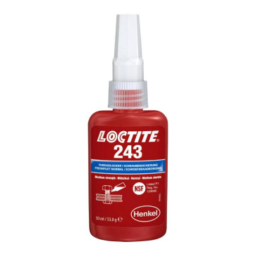 LOCTITE 243 THREADLOCKER - MEDIUM STRENGTH (50 ML ON BLISTER) 5010266000688