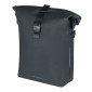 SACOCHE ARRIERE SAC A DOS VELO LATERALE BASIL SOHO 17L NOIR FIXATION PORTE BAGAGE AVEC SYSTEME MIK STUDS (31x16x37cm) AVEC ECLAIRAGE LED 8715019184062