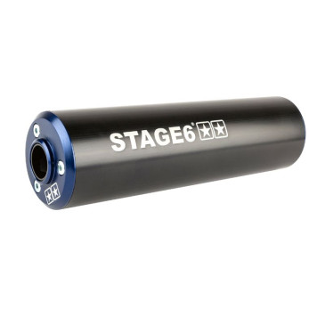 SILENCIEUX STAGE 6 ALU DIAM 60mm NOIR/BLEU (PASSAGE DROIT) 4051272002076