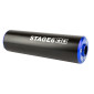 SILENCER - STAGE 6 ALUMINIUM Ø 60mm Black/blue (Left mounting) 4051272002014