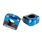 HANDLEBAR RISER- STAGE 6 ALU CNC ADAPTer Ø 28,6 mm - Black/Blue (PAIR) 4051272007873