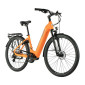 EBIKE - HYBRID BIKE LEADER FOX 28'' SAGA 2023 "UNISEX" Orange - 8 Speed - BAFANG CENTRAL ENGINE M300 36V 80Nm BATTERIE 14Ah (FRAME 18'' - H46cm - SIZE M - RIDER SIZE from 168cm to 178cm) 8592826036179