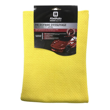 MICROFIBRE D'ESSUYAGE ABEL AUTO 60 x 60 cm (MARQUE FRANCAISE) -GAMME PROFESSIONNELLE- 3170650456063