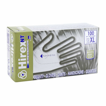 GANTS ATELIER NITRILE HIREX NOIR T10 (XL) (BOITE DE 100) 8005830010405