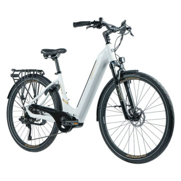 VELO ELECTRIQUE/VAE CITY 28 LEADER FOX VIVALO 2023 MIXTE BLANC 9V MOTEUR CENTRAL BAFANG M420 36V 80Nm BATTERIE 15Ah (20'' - H52cm - TAILLE L - POUR ADULTE DE 178cm à 185cm) 8592826036452