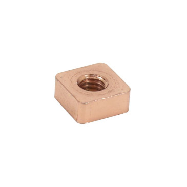 ECROU CARRE FIXATION POT CYCLO POUR PEUGEOT 103 CUIVRE M6 x 100 mm (VENDU A L'UNITE) -SELECTION P2R- 3701213414536