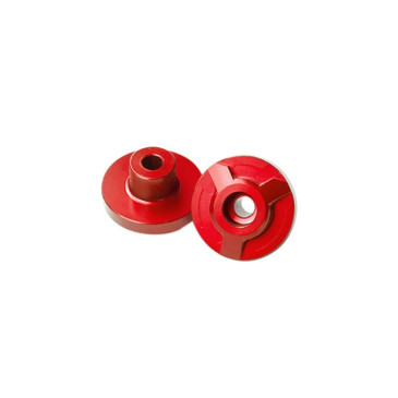 EMBOUT DE GUIDON YASUNI PRO RACE ALU CNC ROUGE DIAM 14 mm POUR GUIDON 28,6 mm (PAIRE) 8401001018377