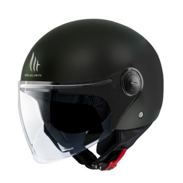 HELMET-OPEN FACE MT STREET SOLID-MATT BLACK XL (ECE 22.06) 8434639178557