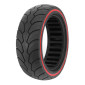 PNEU TROTTINETTE 8.5 X 2.50 NOIR LISERET ROUGE - PNEU PLEIN (POUR DUALTRON ET AUTRES) 7427255408949