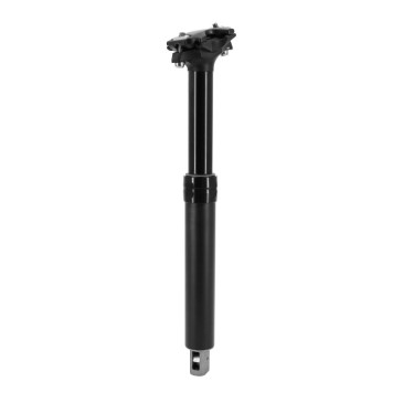 TIGE DE SELLE VTT TELESCOPIQUE DROPPER AIR / HUILE ALU NOIR DIAM. 27.2 L356mm (REGLAGE PAR CABLE INTERNE DEBATTEMENT 100mm) MANETTE COMMANDE AU CINTRE 3700948257388