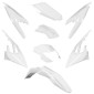 FAIRINGS/BODY PARTS FOR DERBI 50 SENDA XTREME 2018>/GILERA 50 RCR 2018>, SMT 2018> GLOSS WHITE (8 PARTS KIT) -P2R- 3700948257746