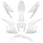 FAIRINGS/BODY PARTS FOR DERBI 50 SENDA XTREME 2018>/GILERA 50 RCR 2018>, SMT 2018> GLOSS WHITE (8 PARTS KIT) -P2R- 3700948257746