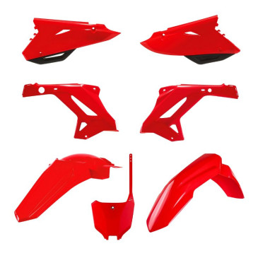 CARROSSERIE/CARENAGE MOTO MX RESTYLING HONDA 125, 250 CR 2002>2007 ROUGE (COULEUR OEM) (KIT PLASTIQUES 7 PIECES) -POLISPORT- 5604415133251