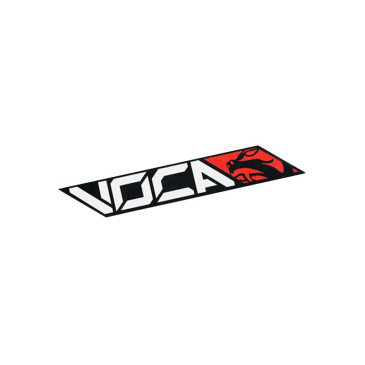 AUTOCOLLANT/STICKER VOCA RACING 110x40 mm ROUGE (VENDU A L'UNITE) 3700948276402