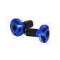 BAR ENDS - YASUNI PRO RACE ALUMINIUM CNC BLUE Ø 17mm - for bar Ø 22,2mm (PAIR) 8401001018117