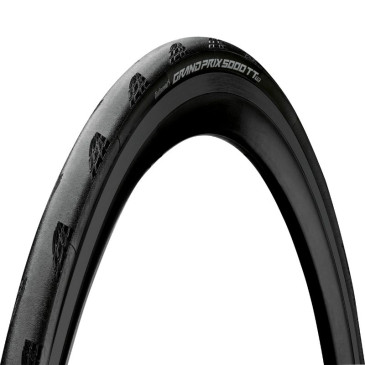 PNEU ROUTE 700 X 28 CONTINENTAL GRAND PRIX 5000 TT TUBELESS READY NOIR TS (28-622) - TECHNOLOGIE SANS CROCHET POUR GIANT / ZIPP -GP5000- TT = CONTRE LA MONTRE PNEU ALLEGE 4019238056273