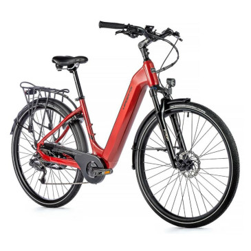 VELO ELECTRIQUE/VAE CITY 28 LEADER FOX NARA 2023 MIXTE ROUGE 7V MOTEUR ROUE AR BAFANG 36V 45Nm BATTERIE 15Ah (20' '- H52cm - TAILLE L - POUR ADULTE DE 178cm à 185cm) 8592826036223