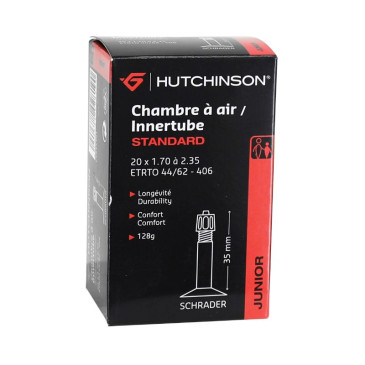 INNER TUBE FOR BICYCLE 20 x 1.70-2.35 HUTCHINSON SCHRADER VALVE 40mm 3248382028190