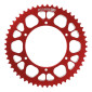 REAR CHAIN SPROCKET FOR APRILIA 50 SX 2012>2017, SX SM 2012>2017 420 53 Teeth ALU CNC RED (Ø 108/123/6.5) -STAGE 6 - 4051272018275