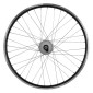 ROUE VTT 24" NOIRE AVANT MOYEU ALU AXE PLEIN DH-C3000 6V/3W JANTE 19C 3660429886202