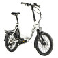 EBIKE LEADER FOX "URBAN FOLDABLE" 20'' HARLAN 2023 "Unisex" White 8 Speed.BAFANG CENTRAL ENGINE- M300 36V 80Nm BATTERY 14Ah 8592826036360