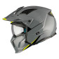 HELMET - FOR TRIAL - MT STREETFIGHTER SV SOLID- GLOSS GREY S SINGLE CLEAR VISOR- WITH REMOVABLE CHIN GUARD (+ 1 EXTRA ADDITIONAL DARK VISOR) (ECE 22.06) 8434639167025