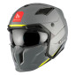 HELMET - FOR TRIAL - MT STREETFIGHTER SV SOLID- GLOSS GREY S SINGLE CLEAR VISOR- WITH REMOVABLE CHIN GUARD (+ 1 EXTRA ADDITIONAL DARK VISOR) (ECE 22.06) 8434639167025