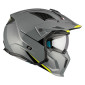 HELMET - FOR TRIAL - MT STREETFIGHTER SV SOLID- GLOSS GREY S SINGLE CLEAR VISOR- WITH REMOVABLE CHIN GUARD (+ 1 EXTRA ADDITIONAL DARK VISOR) (ECE 22.06) 8434639167025