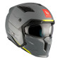 HELMET - FOR TRIAL - MT STREETFIGHTER SV SOLID- GLOSS GREY XXL (2XL) SINGLE CLEAR VISOR- WITH REMOVABLE CHIN GUARD (+ 1 EXTRA ADDITIONAL DARK VISOR) (ECE 22.06) 8434639167063