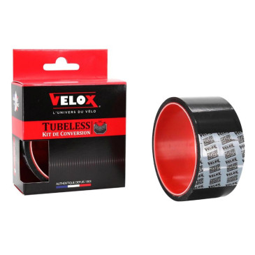 FOND DE JANTE ATELIER ADHESIF CONVERSION VTT TUBETYPE EN TUBELESS VELOX 42mm ROUE LARGEUR 40C (ROULEAU 10m) 3660429613174