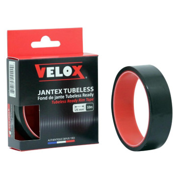 FOND DE JANTE ATELIER ADHESIF CONVERSION VTT TUBETYPE EN TUBELESS VELOX 25mm (ROULEAU 10m) 3660429613136