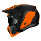 HELMET - FOR TRIAL - MT STREETFIGHTER SV TWIN C4 MATT BLACK /ORANGE FLUO XS SINGLE CLEAR VISOR- WITH REMOVABLE CHIN GUARD (+ 1 EXTRA ADDITIONAL MIROR VISOR) (ECE 22.06) 8434639184862